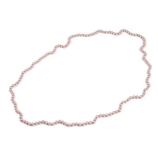 Colier de perle lung, retro - Gri deschis (6 Bucăți) Colier de perle lung, retro - Gri deschis (6 Bucăți)