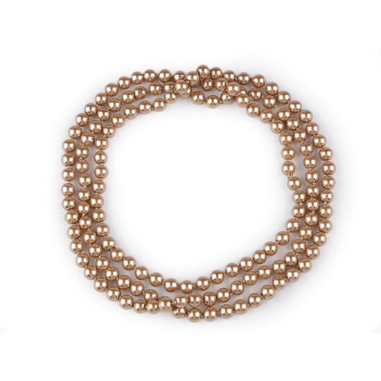 Colier de perle lung, retro - Gri deschis (6 Bucăți) Colier de perle lung, retro - Gri deschis (6 Bucăți)