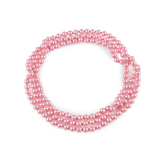 Colier de perle lung, retro - Gri deschis (6 Bucăți) Colier de perle lung, retro - Gri deschis (6 Bucăți)