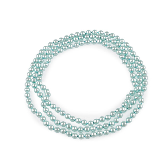 Colier de perle lung, retro - Gri deschis (6 Bucăți) Colier de perle lung, retro - Gri deschis (6 Bucăți)