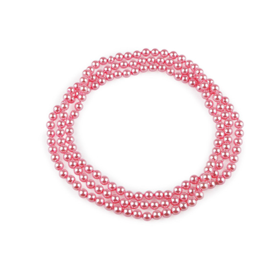 Colier de perle lung, retro - Gri deschis (6 Bucăți) Colier de perle lung, retro - Gri deschis (6 Bucăți)