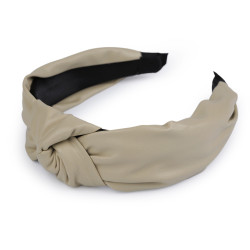 Bentita de piele cu nod - Bej deschis (1 Bucată)