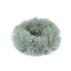 Elastiic de păr din blană - Verde salvie deschis (1 Bucată)