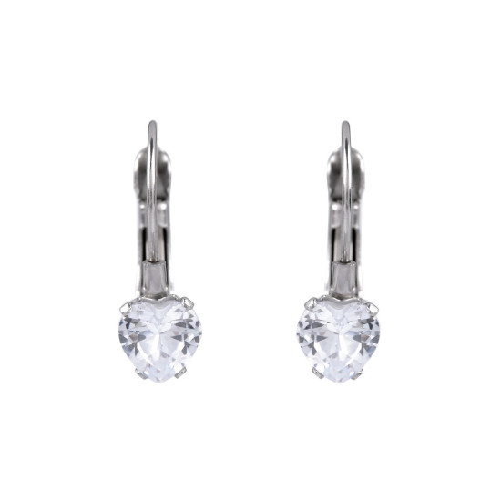 Cercei din oțel inoxidabil cu strasuri - Cristal (1 Pereche) Cercei din oțel inoxidabil cu strasuri - Cristal (1 Pereche)