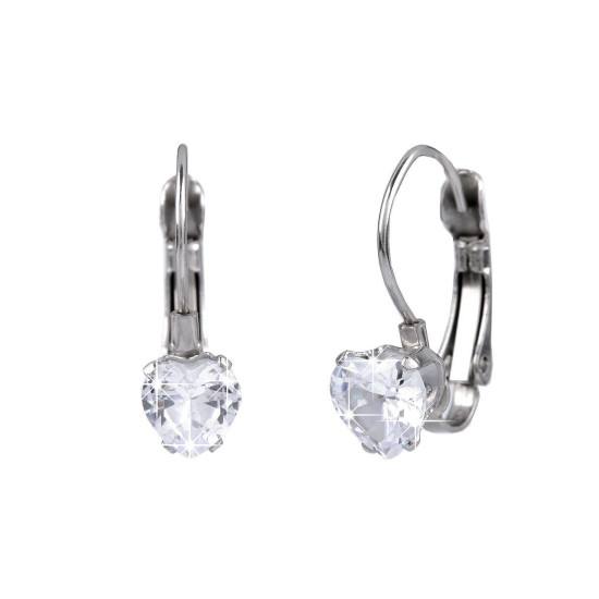 Cercei din oțel inoxidabil cu strasuri - Cristal (1 Pereche) Cercei din oțel inoxidabil cu strasuri - Cristal (1 Pereche)