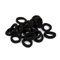 Elastice de păr mici - Negru (100 Bucăți)