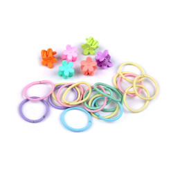 Elastice si clesti de par - Mix (1 Card)