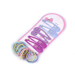 Elastice si agrafe de par - Mix (1 Card)