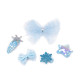 Set de agrafe de par - Albastru deschis (1 Card)