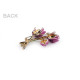 Brosa floare - Roz somon deschis (1 Bucată) Brosa floare - Roz somon deschis (1 Bucată)