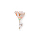 Brosa floare - Roz somon deschis (1 Bucată) Brosa floare - Roz somon deschis (1 Bucată)