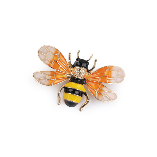 Broșă viespe, muscă - Orange-yellow (2 Bucăți) Broșă viespe, muscă - Orange-yellow (2 Bucăți)