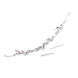 Ornament de par cu strasuri - Cristal (1 Bucată)