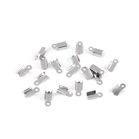 Terminații din oțel inoxidabil pentru articole piele 4 mm - Platinum (100 Bucăți) Terminații din oțel inoxidabil pentru articole piele 4 mm - Platinum (100 Bucăți)