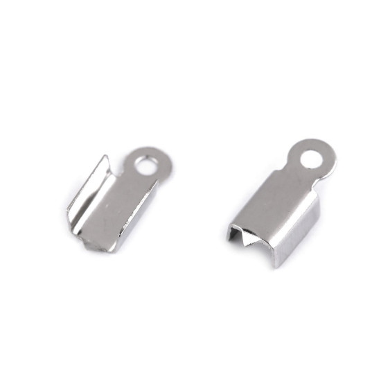 Terminații din oțel inoxidabil pentru articole piele 4 mm - Platinum (100 Bucăți) Terminații din oțel inoxidabil pentru articole piele 4 mm - Platinum (100 Bucăți)