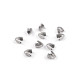 Terminații din oțel inoxidabil 3x3 mm - Platinum (100 Bucăți) Terminații din oțel inoxidabil 3x3 mm - Platinum (100 Bucăți)