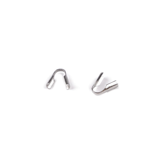 Terminații din oțel inoxidabil ø2 mm - Platinum (20 Bucăți)