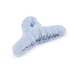 Clește de păr cu blană - Bleu nu-mă-uita (1 Bucată)