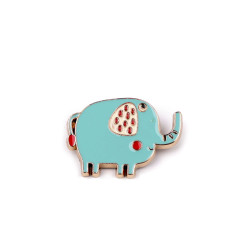 Broșă câine, elefant, vulpe - Verde mentă (1 Bucată)