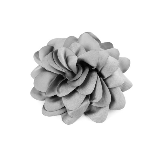 Brosa / podoaba capilara floare din satin ø10 cm - Gri neutral (12 Bucăți) Brosa / podoaba capilara floare din satin ø10 cm - Gri neutral (12 Bucăți)