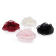 Brosa / podoaba capilara floare din organza ø10,5 cm - Roșu (4 Bucăți)