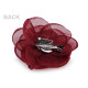 Brosa / podoaba capilara floare din organza ø10,5 cm - Roșu (4 Bucăți)