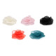 Brosa / podoaba capilara floare din organza ø10,5 cm - Roșu (4 Bucăți)