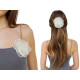 Brosa / podoaba capilara floare din organza ø10,5 cm - Roșu (4 Bucăți)