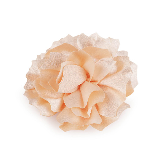 Brosa / podoaba capilara floare din satin ø11 cm - Roz somon deschis (1 Bucată) Brosa / podoaba capilara floare din satin ø11 cm - Roz somon deschis (1 Bucată)