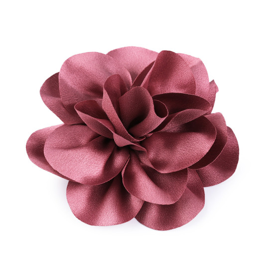 Brosa / podoaba capilara floare din satin ø14,5 cm - Taupe (1 Bucată) Brosa / podoaba capilara floare din satin ø14,5 cm - Taupe (1 Bucată)