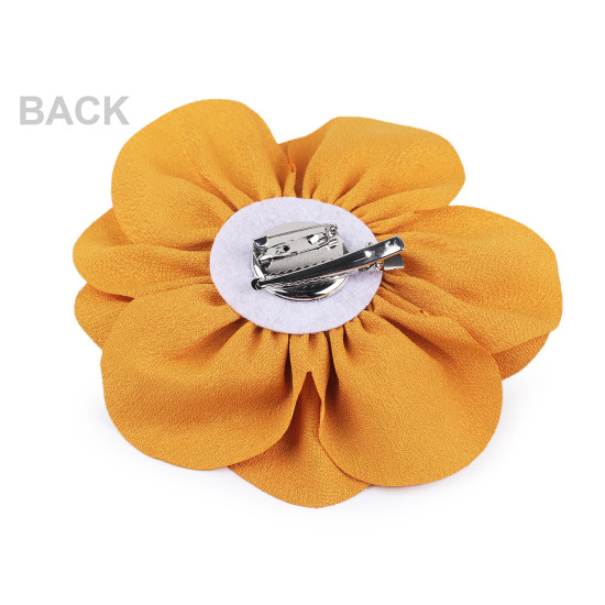 Brosa / podoaba capilara floare din satin ø14,5 cm - Taupe (1 Bucată) Brosa / podoaba capilara floare din satin ø14,5 cm - Taupe (1 Bucată)