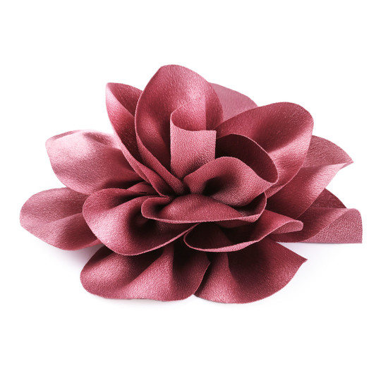 Brosa / podoaba capilara floare din satin ø14,5 cm - Taupe (1 Bucată) Brosa / podoaba capilara floare din satin ø14,5 cm - Taupe (1 Bucată)