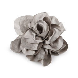 Brosa / podoaba capilara floare din satin ø14,5 cm - Taupe (1 Bucată)