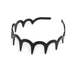 Bentita din plastic pentru par - Negru (1 Bucată)