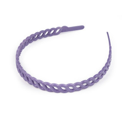 Bentita din plastic pentru par - Mov închis (1 Bucată)