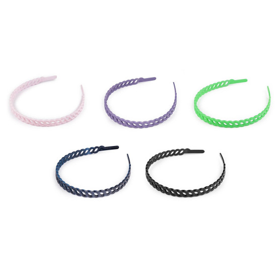 Bentita din plastic pentru par - Negru (1 Bucată)