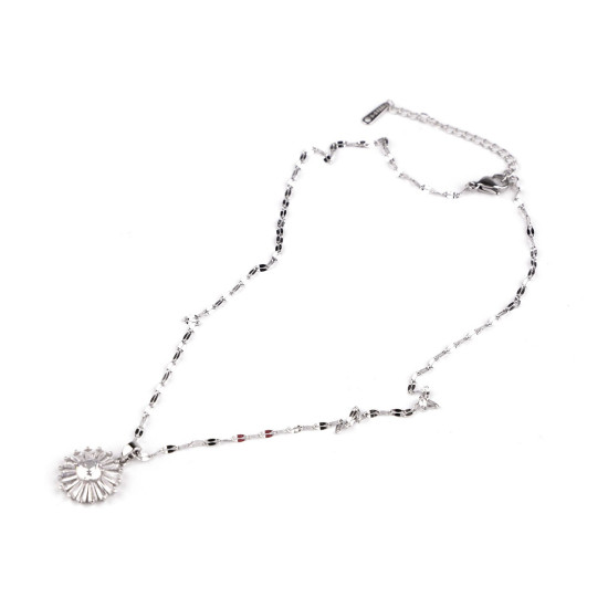 Colier din oțel inoxidabil - Cristal (4 Bucăți) Colier din oțel inoxidabil - Cristal (4 Bucăți)