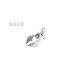 Pandantiv floare cu perla 3d 9x18 mm - Platinum (5 Bucăți) Pandantiv floare cu perla 3d 9x18 mm - Platinum (5 Bucăți)