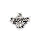 Pandantiv metalic albina 13x11 mm - Platinum (10 Bucăți) Pandantiv metalic albina 13x11 mm - Platinum (10 Bucăți)