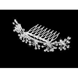 Pieptene de păr cu strasuri - Cristal (1 Bucată)