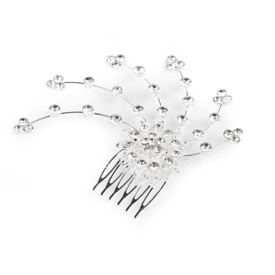 Pieptene de păr cu pietre strasuri - Cristal (2 Bucăți) Pieptene de păr cu pietre strasuri - Cristal (2 Bucăți)
