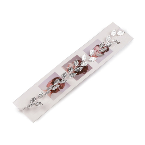 Ornament pentru par cu frunze - Argintiu (4 Bucăți) Ornament pentru par cu frunze - Argintiu (4 Bucăți)