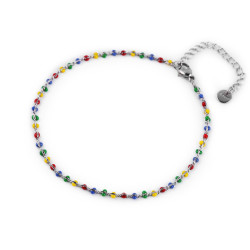 Bratara de glezna din otel inoxidabil - Multicolor (1 Bucată)