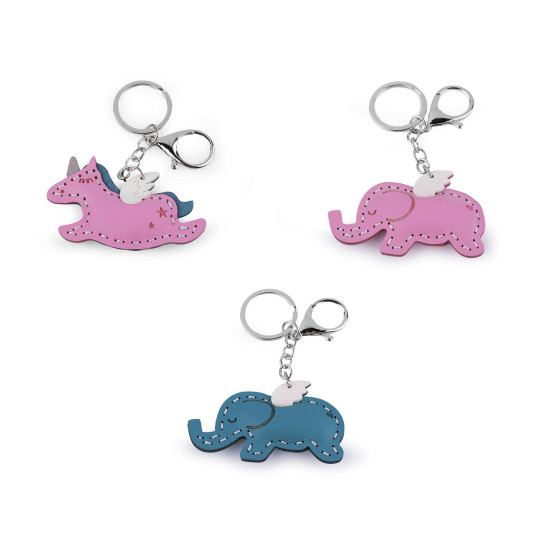 Breloc unicorn, elefant - Bej (3 Bucăți) Breloc unicorn, elefant - Bej (3 Bucăți)