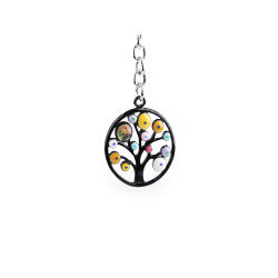 Breloc bufniță, arborele vieții - Multicolor (1 Bucată)