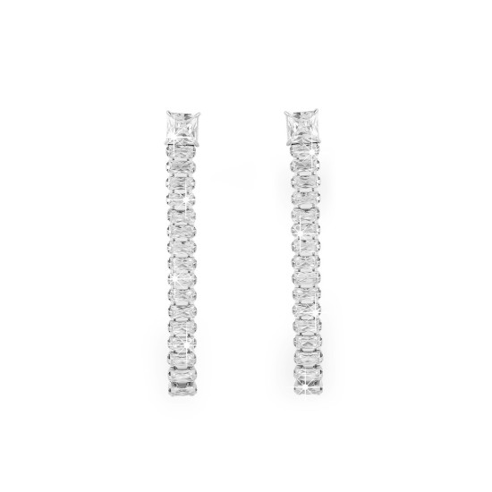 Cercei din oțel inoxidabil cu strasuri - Cristal (1 Pereche) Cercei din oțel inoxidabil cu strasuri - Cristal (1 Pereche)