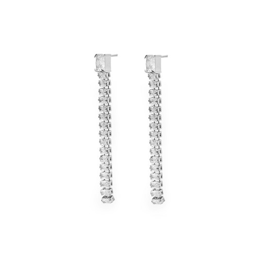 Cercei din oțel inoxidabil cu strasuri - Cristal (1 Pereche) Cercei din oțel inoxidabil cu strasuri - Cristal (1 Pereche)