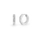 Cercei inele din otel inoxidabil cu strasuri - Cristal (2 Perechi) Cercei inele din otel inoxidabil cu strasuri - Cristal (2 Perechi)