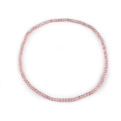 Colier elastic cu strasuri - Roz pudrat (1 Bucată)