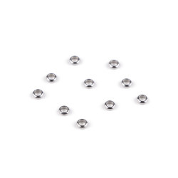 Inel / piesa decorativa din otel inoxidabil ø4; 6 mm - Platinum (10 Bucăți)